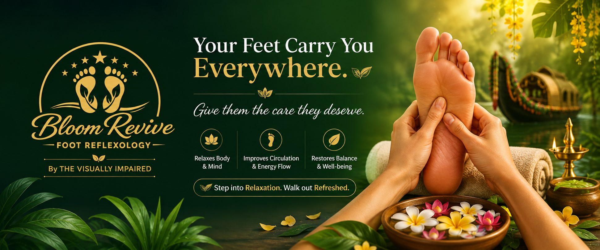 Bloom Revive Foot Reflexology - your feet carry you everywhere